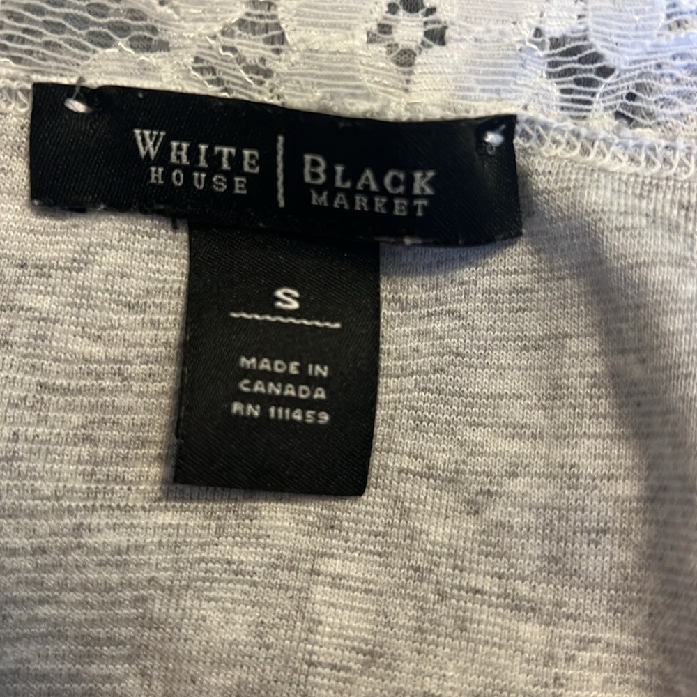 WHBM tank top with lace straps and trim - Picture 4 of 6